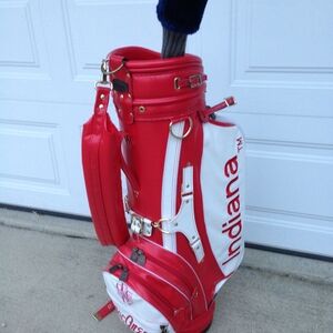 Red and White Golf Bag